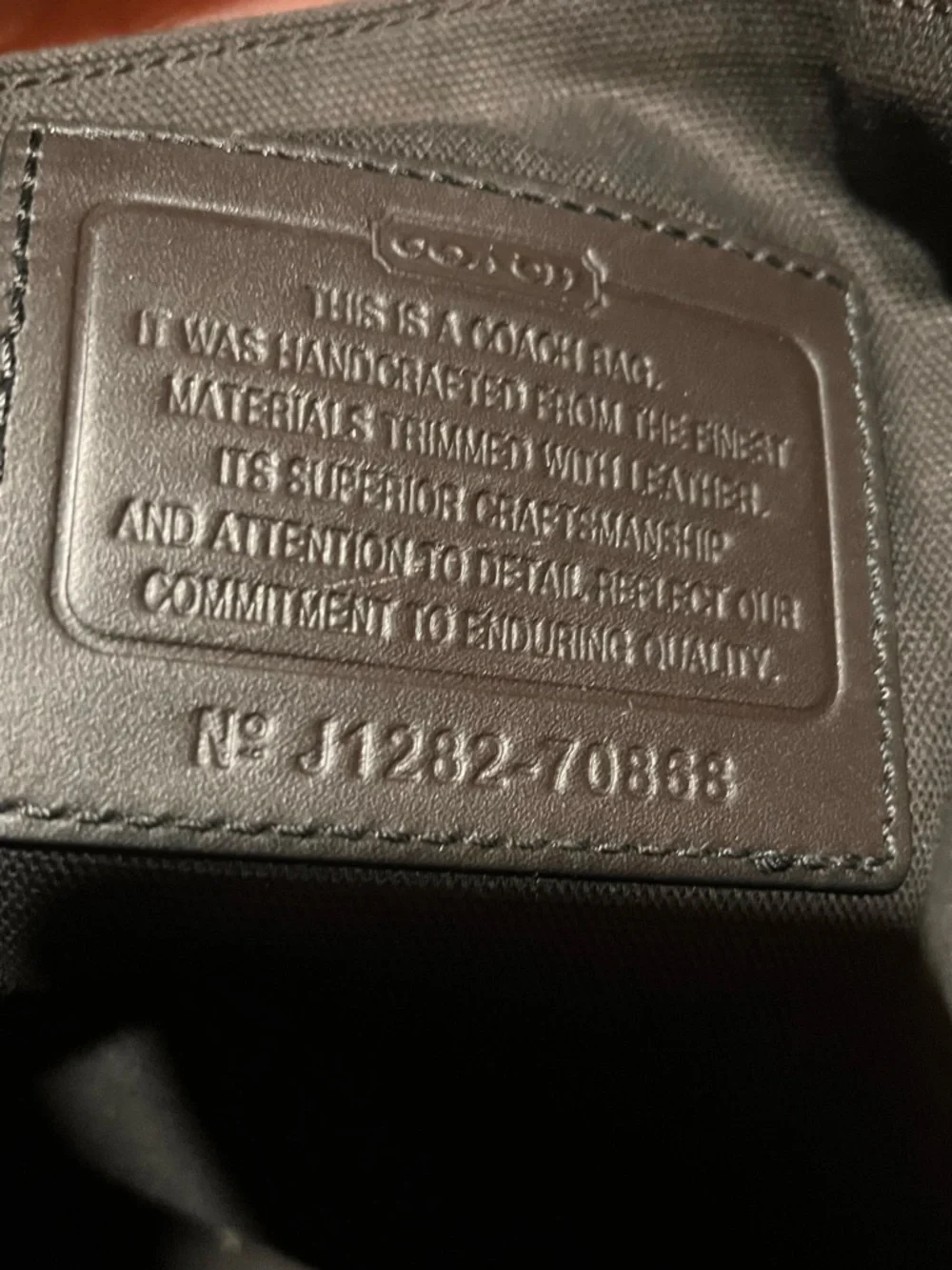 Coach Brown Signature Canvas Messenger Bag with Dark Brown Leather Trim - Picture 4 of 5